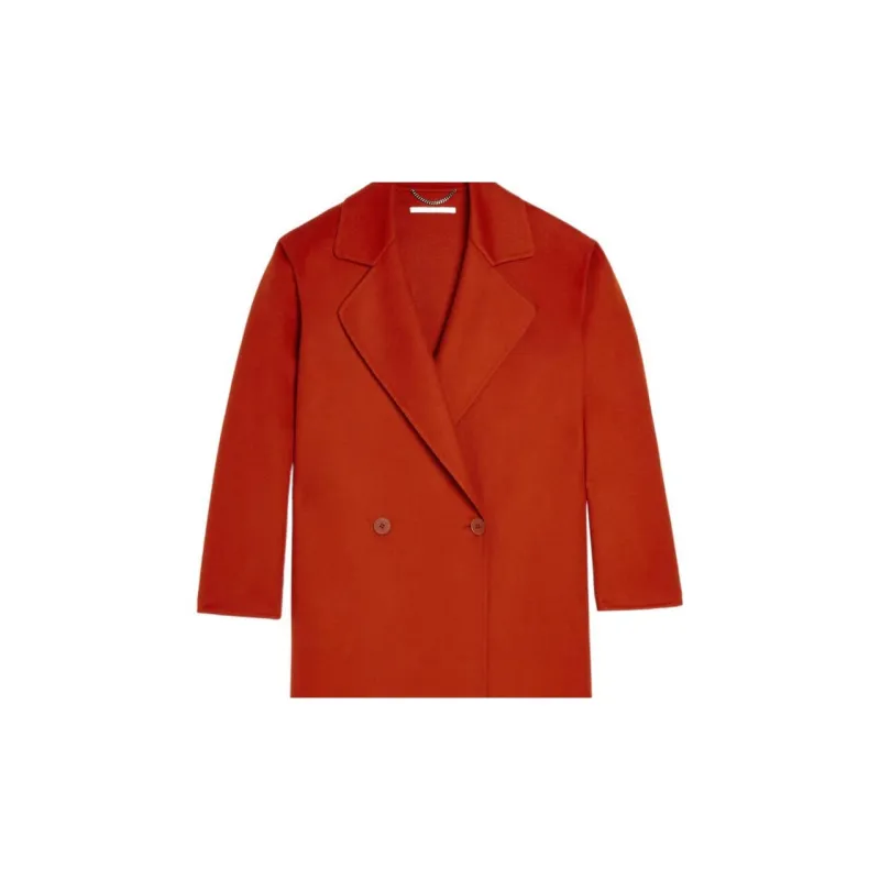 Stella McCartney Coats Women's Rusty Red Brown-4