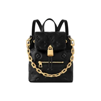 LOUIS VUITTON Coussin Sheepskin Backpack Mini Women's Black