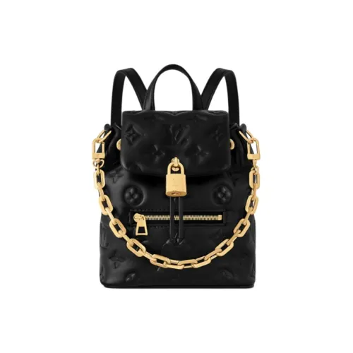 LOUIS VUITTON Coussin Sheepskin Backpack Mini Women's Black
