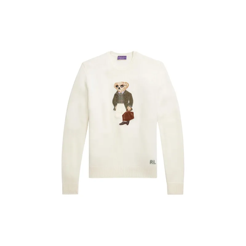 Ralph Lauren Purple Label Polo Bear-embroidery Jumper-0
