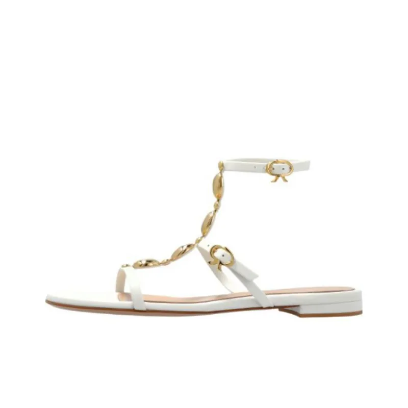 GIANVITO ROSSI Kalinda One Strap Sandals Women's White-0