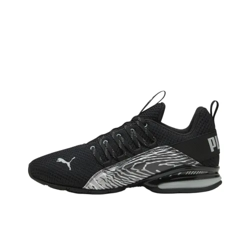 PUMA Axelion Anti Slip Wear Resistant Low Top Running Shoes Men's Black