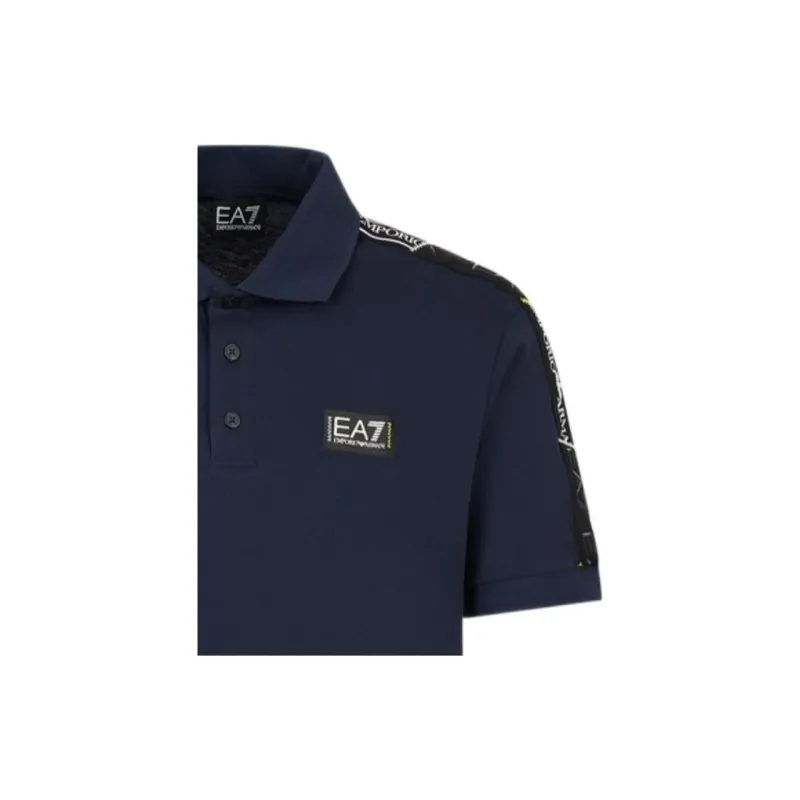 EMPORIO ARMANI EA7 Polo Shirts Men Marine Blue-3
