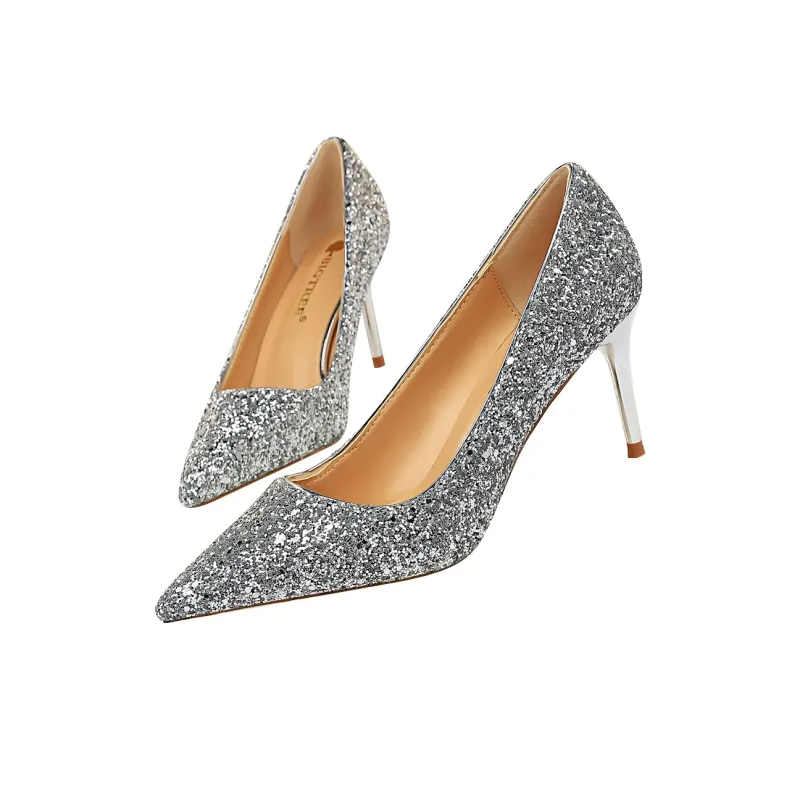 QITUMAUL Slim Heel High Heels 7cm Women's-17