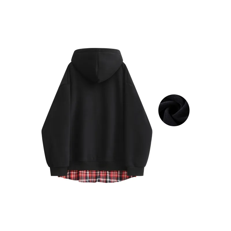 MIIOW Trend Party Series Sweatshirt Unisex Flower Gray & Red-15