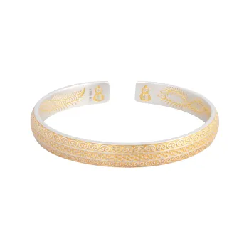 OWNREWARDS 999 Fine Silver Bangles Women's