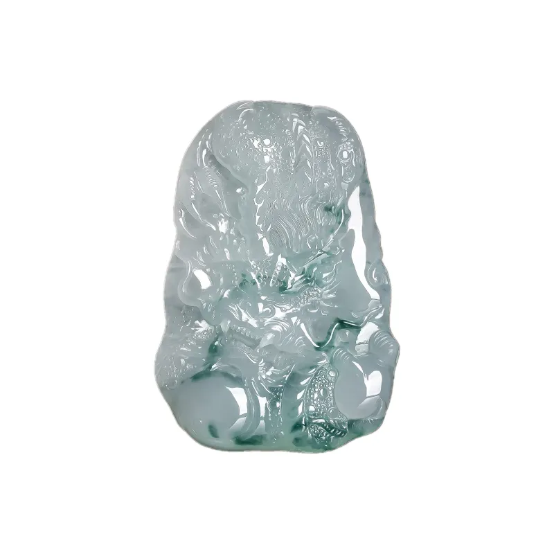 LIYUFU Ice Glutinous Jadeite Pendants Unisex-0