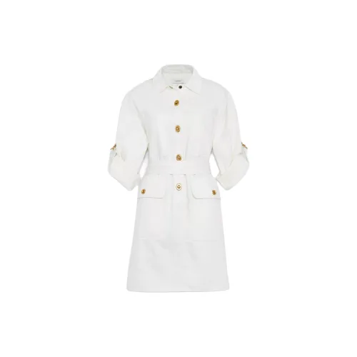 COACH Short-Sleeved Dresses Women's White