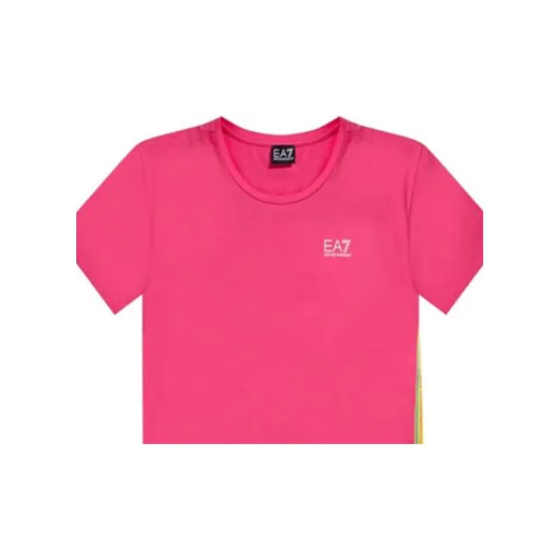 EMPORIO ARMANI EA7 SS23 T Shirt Women's Pink-4