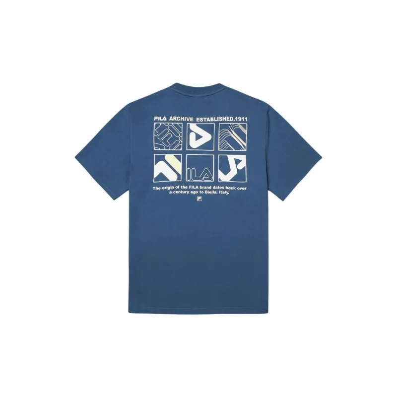 FILA T Shirts Unisex Blue-1