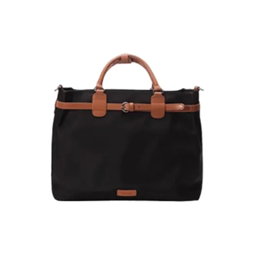 BEMIX PETS Nylon Fabric Tote Handbag Tubas Women's Black & Brown-0