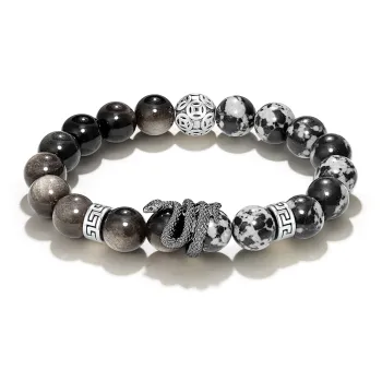 Jodie&Kevin Map Stone Jade Bracelets Men's