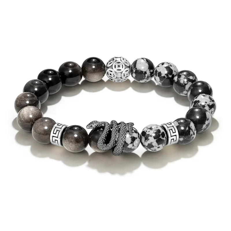 Jodie&Kevin Map Stone Jade Bracelets Men's-0