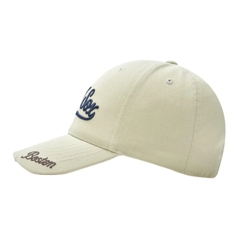 MLB Cotton Baseball Caps Unisex Light Beige-2
