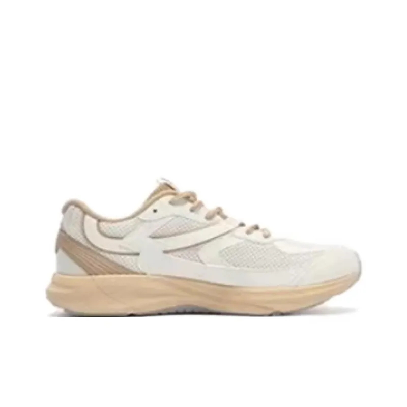 361° Wear Resistant Low Top Casual Running Shoes Men's White Brown-1