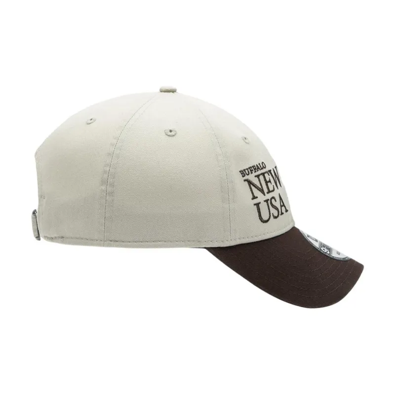 New Era Cotton Baseball Caps Unisex Stone Color-2