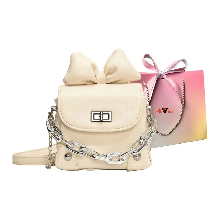 Yalu PU Crossbody Bag Handbag Shoulder Bag Regular Women's Black/Silver/Pink/White-21
