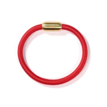 ENFANTIN Titanium Steel PVC Cord Bangles Unisex