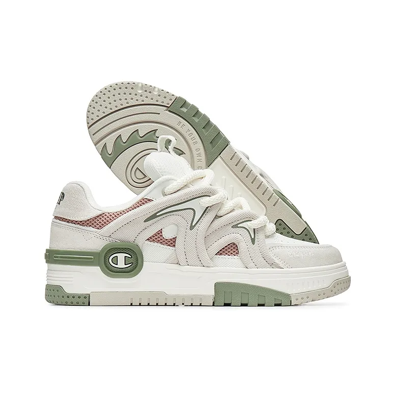 Champion Cloud Touch Shoes Balance Low Top Skateboard Shoes Men's Milk White/Pumice Gray-1