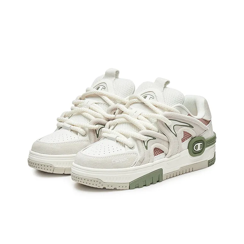 Champion Cloud Touch Shoes Balance Low Top Skateboard Shoes Men's Milk White/Pumice Gray-2