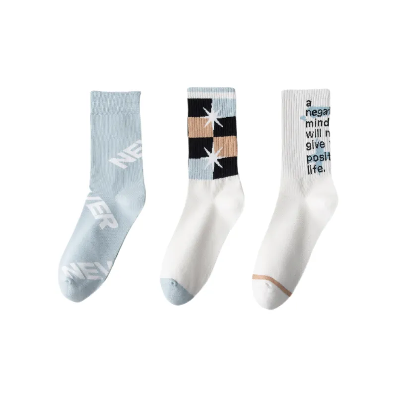 Lan Miao Mid Calf Socks Men's 3 Pack-0
