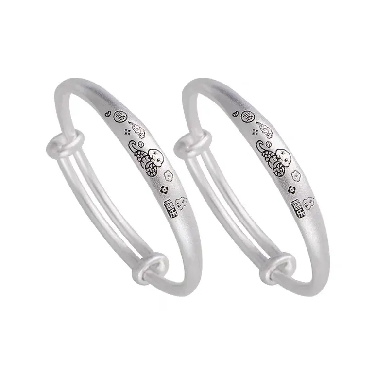 Hui Xuan Charm 999 Fine Silver Bangles Kids'-6