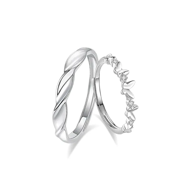 VEZA Sterling Silver Rings Unisex-13