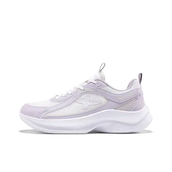 XTEP Cushioning Wear Resistant Low Top Casual Running Shoes Women's Purple White