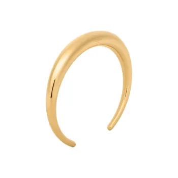 CELINE Formes Abstraites Cuff In Brass With Gold Finish
