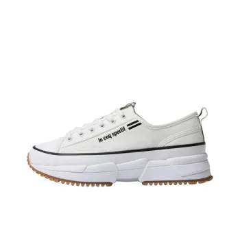 Le Coq Sportif Anti Slip Wear Resistant Low Top Casual Shoes Unisex White
