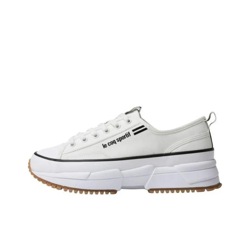 Le Coq Sportif Anti Slip Wear Resistant Low Top Casual Shoes Unisex White-0