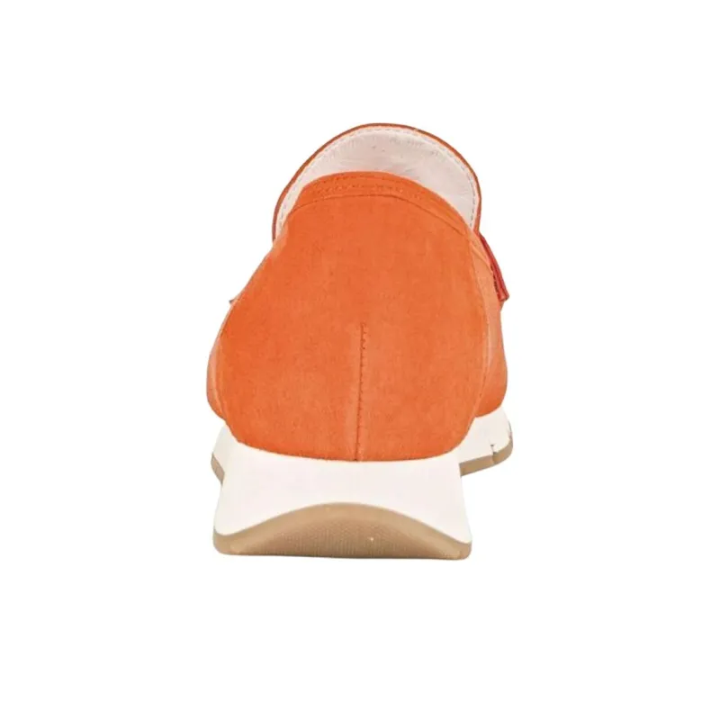 Gabor Comfort Slip Resistant Low Top Casual Shoes Unisex Orange-4