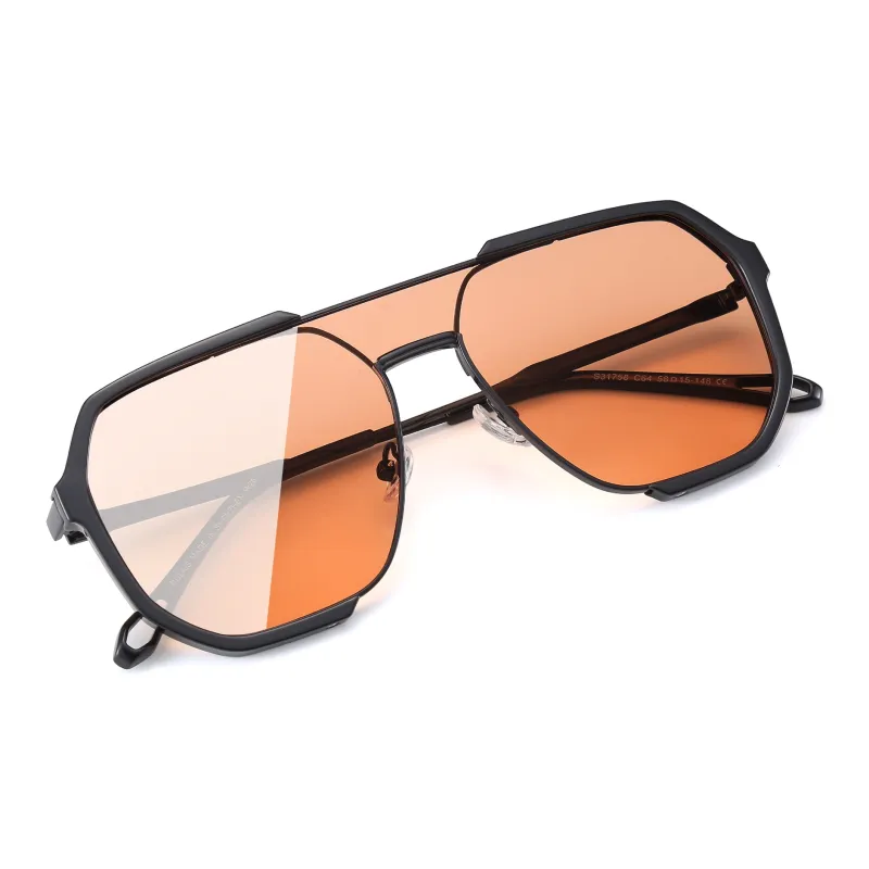 PULAIS Alloy TR/Memory Plastic Square Sunglasses Unisex-3