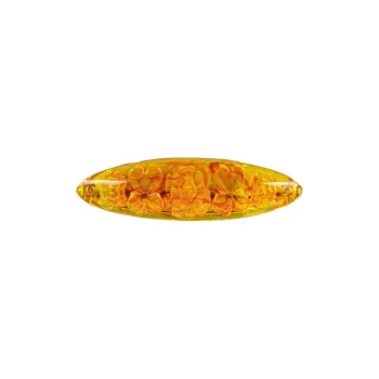 CHANEL 1998 Resin Camellia And Clover Brooch Costume Brooch