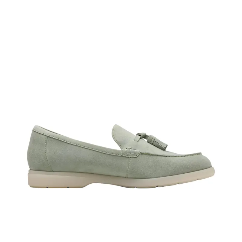 Clarks Narini Edge Loafers 2.5cm Women's Green-1