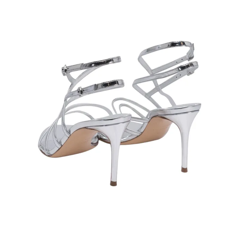 Casadei Metallic Slingback Sandals Women's-3