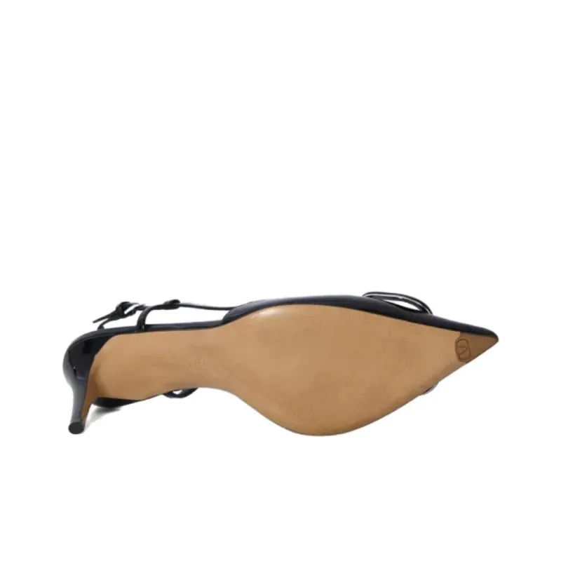 Valentino VLogo Signature Pointed Toe Slingback Pumps-4