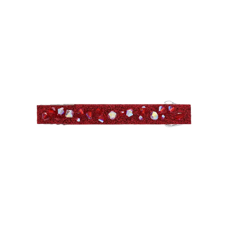 ROYALSASA Faux Crystal Hair Clips Women's-0