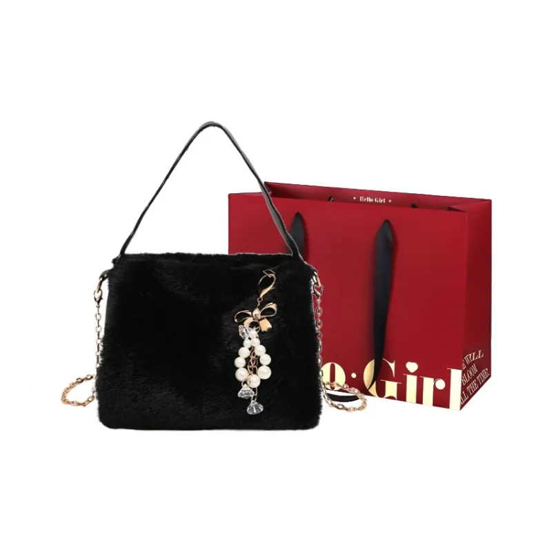 GOX Plush One Shoulder Handbag Regular Women's Multicolor-4