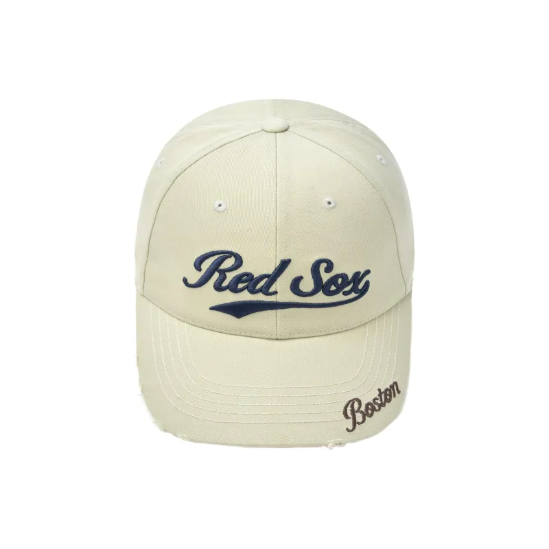 MLB Cotton Baseball Caps Unisex Light Beige-1