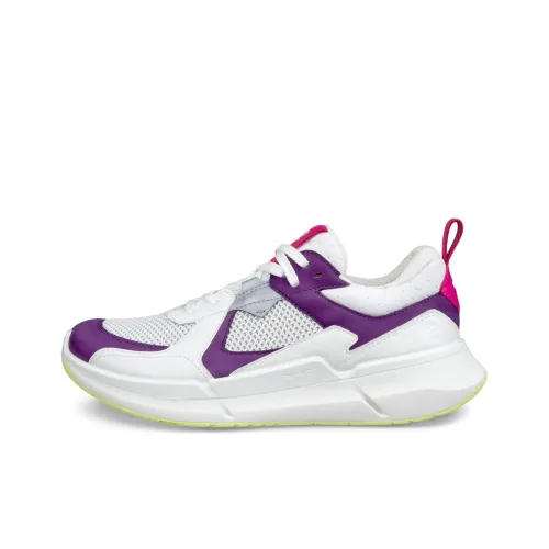 Ecco Biom 2.2 Anti Slip Wear Resistant Low Top Casual Shoes Women's White Purple