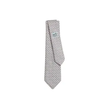 HERMES Silk, Mulberry Silk Ties Men's Pink