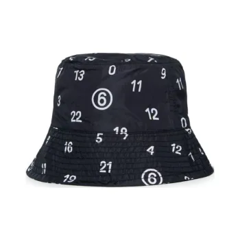 MM6 Maison Margiela Numeric Logo Print Fisherman Hat