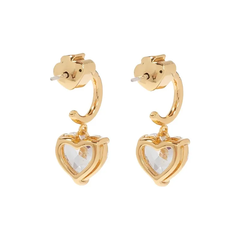 Kate Spade My Love Heart Huggies Earrings-1