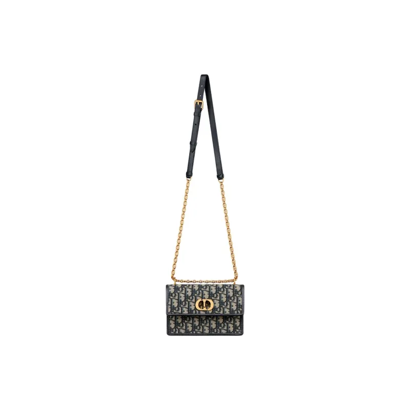 DIOR Miss Caro Cotton Shoulder Bag Mini Women's Blue-1