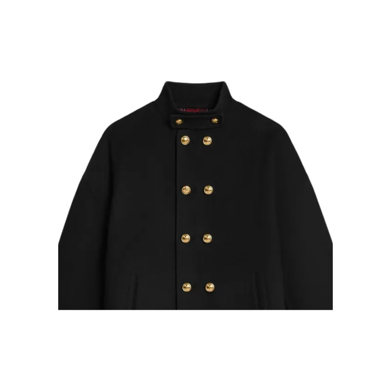 CELINE Egg Coat In Double Face Wool-2