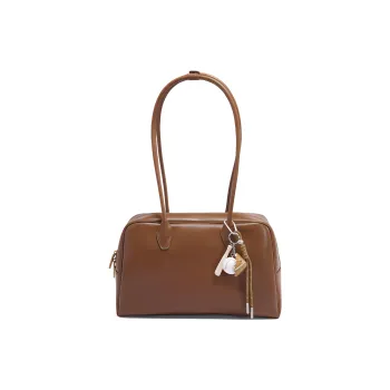 BELLE Artificial Leather Boston Bag Handbag, Shoulder Bag Tubas Women's Brown