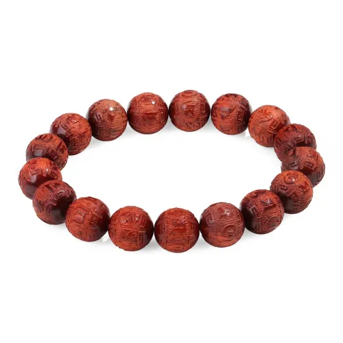 PUTUOSHANWENCHUANG Pterocarpus Bracelets Unisex