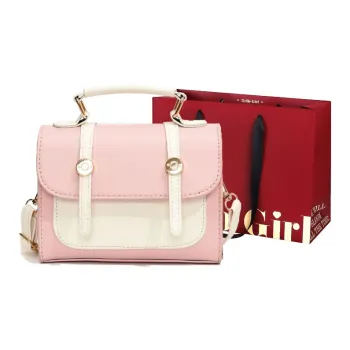 GOX PU Handbag Regular Women's White/Black/Blue/Pink