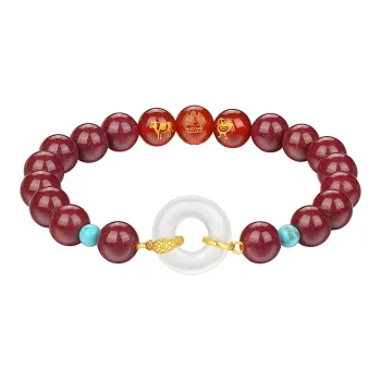 Olampe Reconstructed Cinnabar Bracelets Women's